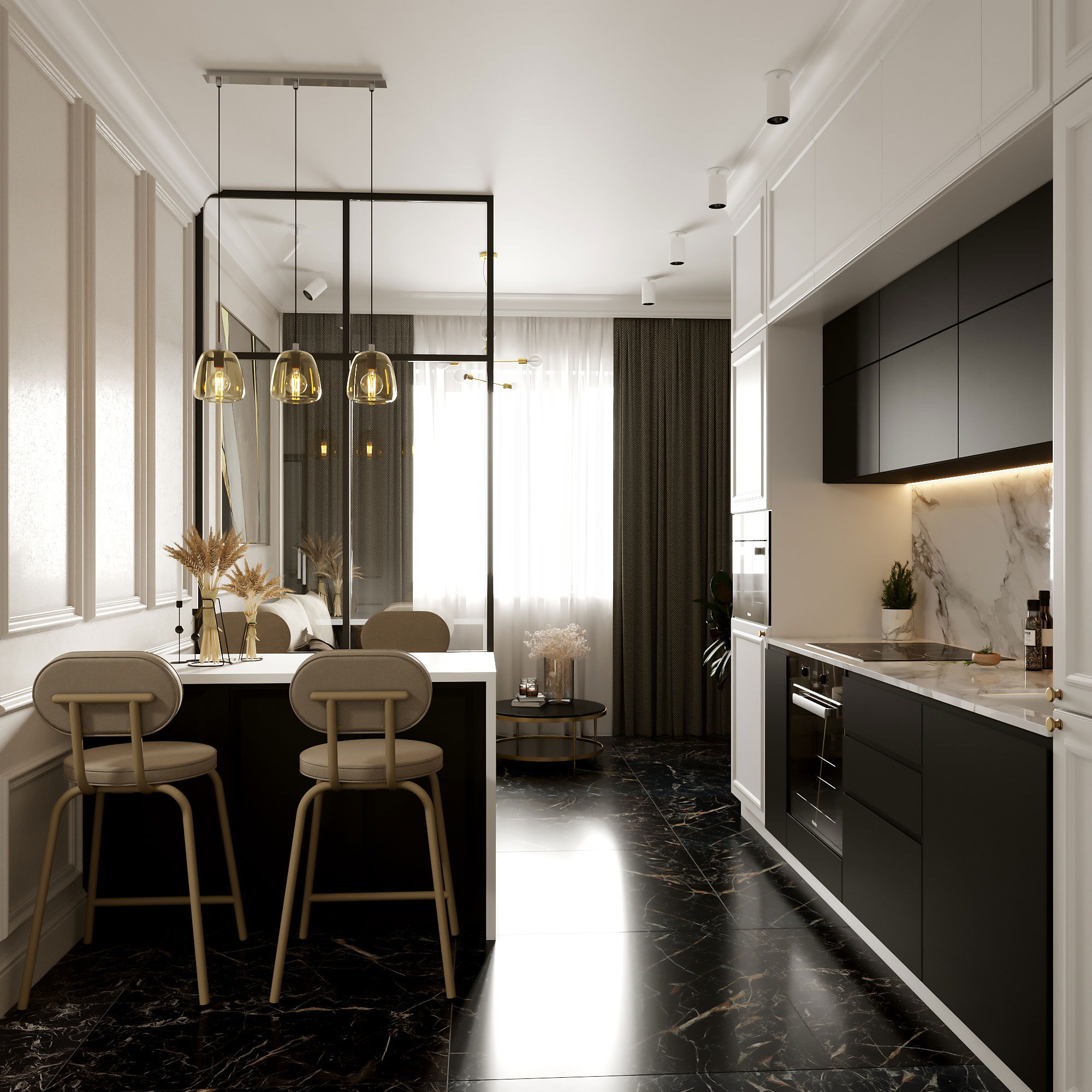 Refined Harmony – A Modern Classic Design with a Touch of Green